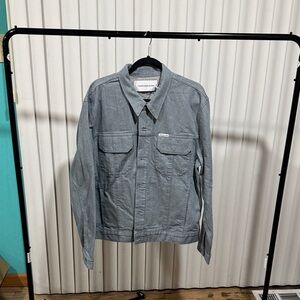 Calvin Klein Gray Shirt Jacket